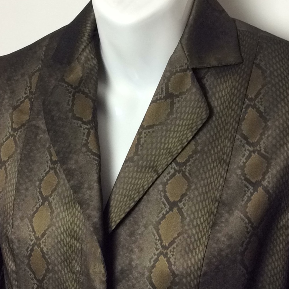 Cache Snakeskin Long Jacket Size 4 - image 1